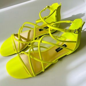 Brand New Neon Nine West Sandals!